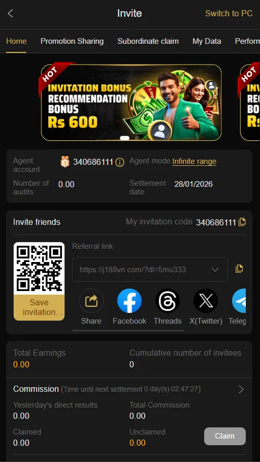 j188 game download, invite and earn